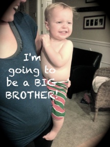I'm going to be a big brother